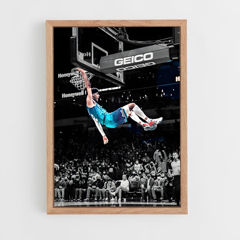 Poster Saut Spectaculaire – affiche Basketball (vue 4)